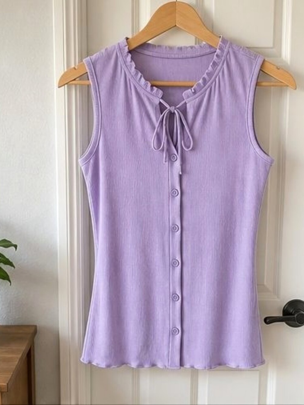 Lilac Smocked Top